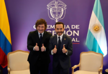 Milei se reunió en Colombia con Abelardo de la Espriella antes de su asunción presidencial